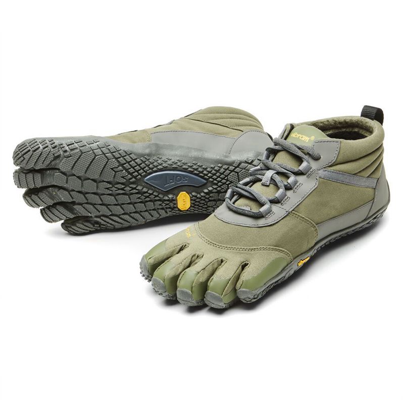 Vibram FiveFingers V-Trek Insulated Női Túracipő - Olivazöld/Szürke LXSG526